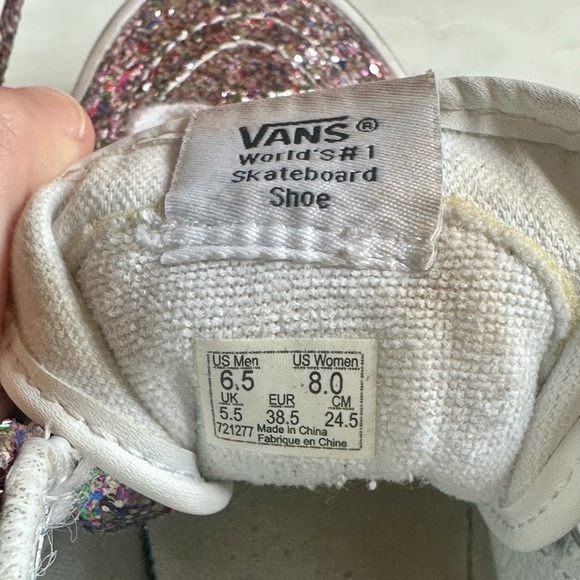 Vans Sk8-Hi Slim Zip Chunky Glitter Sneakers - Picture 6 of 7